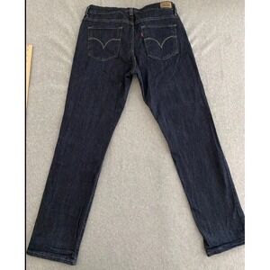 Levi's Women's 14M Mid Rise Skinny Jeans Dark Wash Blue Denim 32x30 Stretch